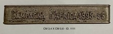 CAMPAGNA D’AFRICA 1895 - 1896 BARRETTA ARGENTO MEDAGLIA RE UMBERTO I° 
