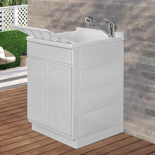 Mobile Lavatoio in Resina, Ideale per Esterni E Interni, 45X50-50X50-45X60-60X50