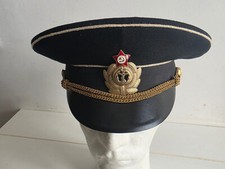 Cappello sovietico del 1980 di un ufficiale di marina dell'URSS Armata Rossa