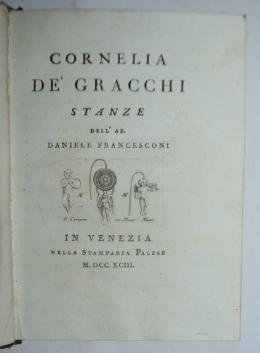 Cornelia gracchi ediz - de, –
