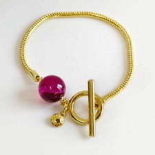 Bracciale catena perline - bracciale,