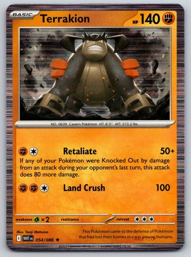 Terrakion holo 054 - terrakion, sv