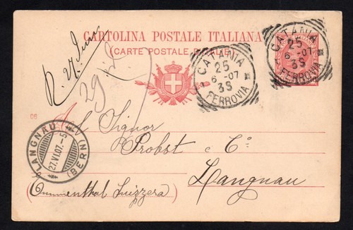 Regno 1907 cartolina postale - regno,