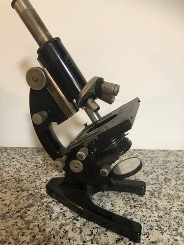 Antico microscopio originale - antico,