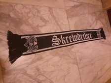 SCIARPA SCARF ROCK SKREWDRIVER. BLACK WHITE