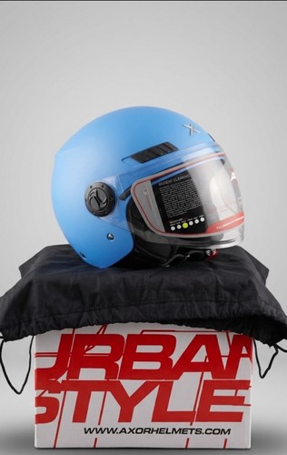 Casco kioto blu matt - blu, xs