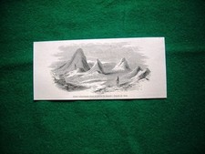 Gravure année 1860 cones volcaniques dans la plaine de Membo