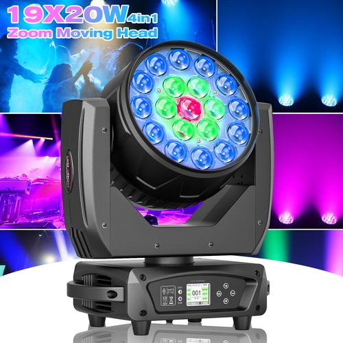 19x20w rgbw moving head beam - head,