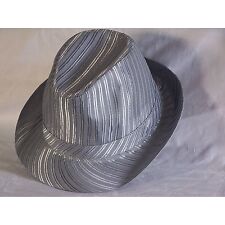 Cappello Emeco elegante Trilby TREND HAT RIGHE METALLICO