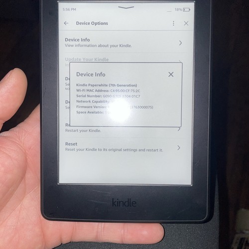 Amazon kindle paperwhite - paperwhite, 7a