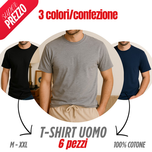 Set shirt uomo basic 100 - 6,