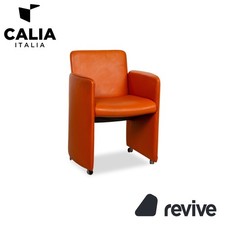 Poltrona In Pelle Arancione