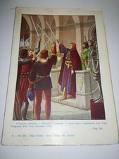 VECCHIA STAMPA SONCINO SULL'OGLIO CANGRANDE STORIA D'ITALIA PAOLO GIUDICI 