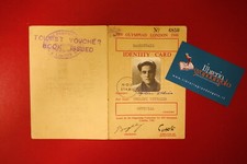 Ugolini Vittorio Arbitro Olimpiadi Londra 1948 Basket Virtus Bologna Autografo