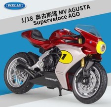 Modellino moto Welly 1:18 MV Agusta Superveloce AGO nuovo con scatola
