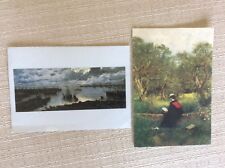 2 CARTOLINE DIPINTI PITTORE POMPEO MARIANI COLLEZIONE FONDAZIONE