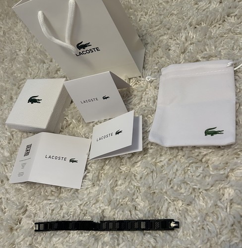 Bracciale lacoste acciaio nero - lacoste,