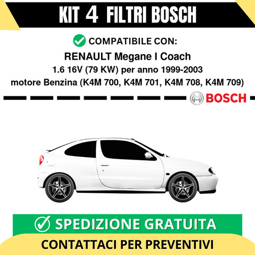 Kit bosch filtri tagliando - kit,