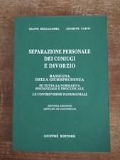 Separazione personale dei coniugi e divorzio Bellagamba Cariti 2000 Giuffrè