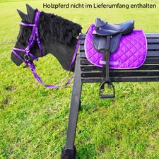 L-Sport Set Completo Sella e Treccia per Cavallo in Legno