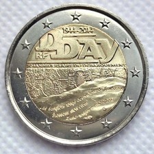 Francia 2 euro 2014 D-Day UNC