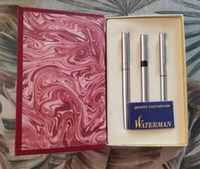 Vintage Parure 3 stylos  "Les masters"  WATERMAN  jamais utilisé - ancien stock