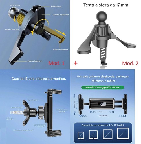 Porta telefono clip supporto - porta,