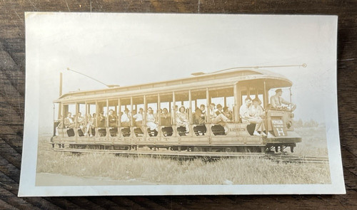 Vintage trolley street car - vintage,