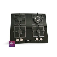 PIANO COTTURA 4 FUOCHI  NERO