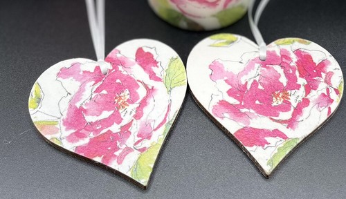 Cuore decoupage fiore - ❤️,