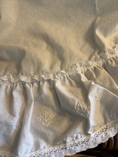 Tenda vintage bianca cotone