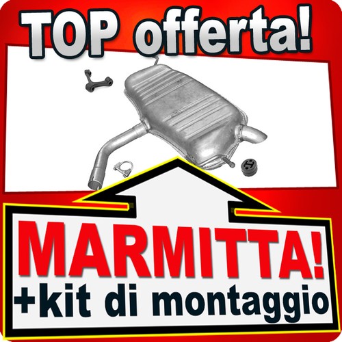 Silenziatore posteriore - posteriore, vw