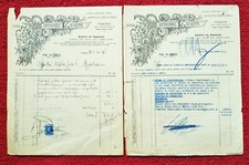 7406-PADOVA, 2 FATTURE: BARTOLOMEI GIUSEPPE, OFFICINA MECCANICA,1929-1930
