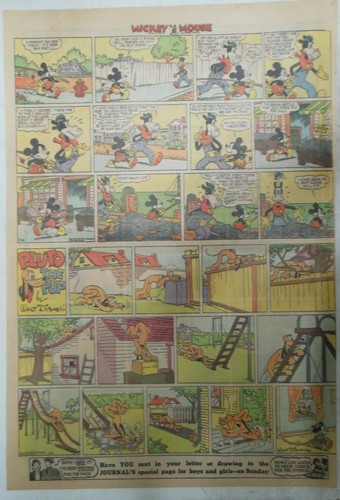 Topolino plutone sunday page - topolino,