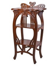 Scaffale consolle legno mogano