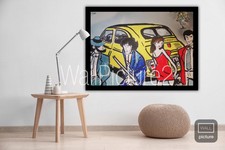 Quadro Lupin  4 In 500 Dipinto A mano Pop Art Su Tela 100x80x4  Cm XXL
