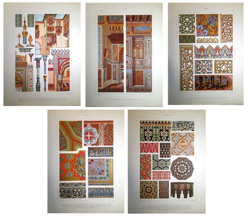 Stampe antiche stile arabo - antiche,