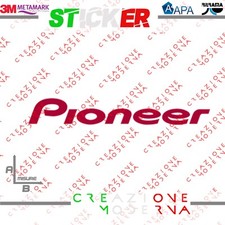 ADESIVO STICKER LOGO PIONEER MISURE PERSONALIZZATE