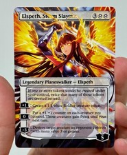 Elspeth, Storm Slayer scheda proxy con arte progettata su misura