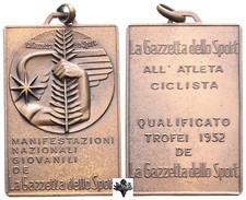 Manifestazioni Nazionali Giovanili Gazzetta dello Sport Ciclismo Medaglia 2/2