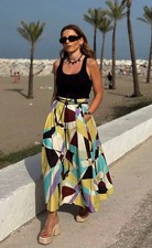 Gonna midi stampata Zara nuova