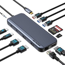 Docking station USB-C 12-in-1