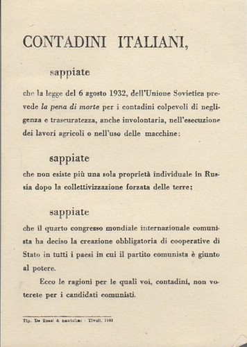 Contadini italiani sappiate