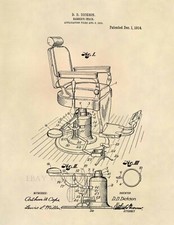 Sedia Barbiere Vintage