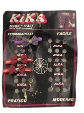 3 FABRIC BOW HAIR CLIPS CM 3.5