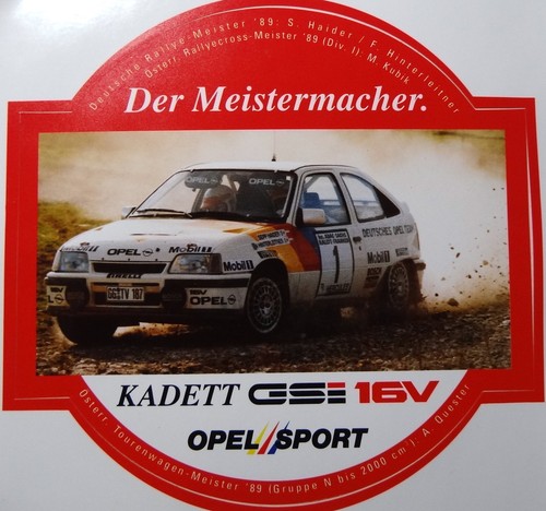 Adesivo pubblicitario opel - adesivo,