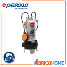 Pompa Pedrollo vortex VXm10/35 Fognatura 1HP acque sporche fogna pozzo nero