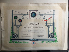 DIPLOMA DI ANZIANO DELLA ROTAIA  cm 45 x 32,5 come da foto