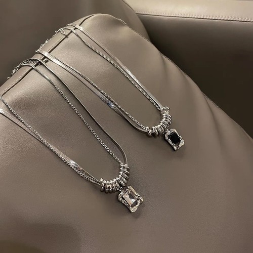 Collana unisex acciaio - collana, in