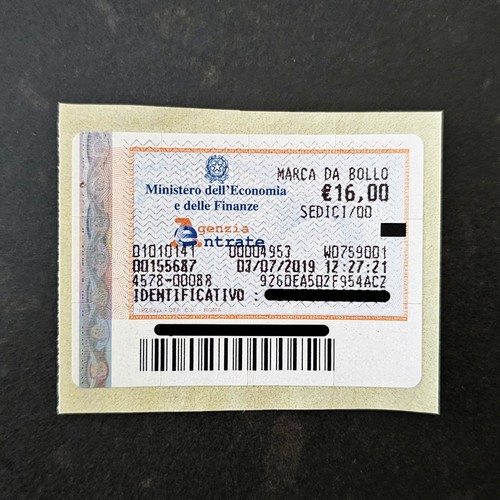 Marca bollo 00 - €,
